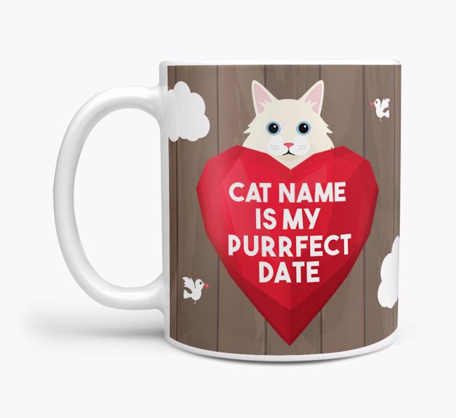 Purrfect Date: Personalised {breedCommonName} Mug